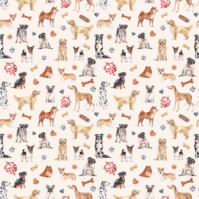 Watercolor Hand Drawn Dog Wallpaper