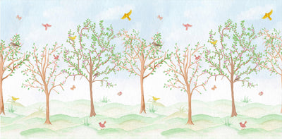 Blooming Vintage Garden Wallpaper