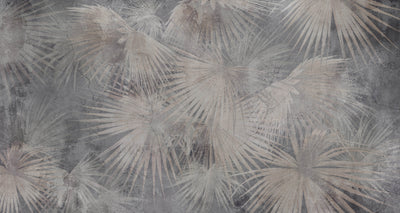 Dark Palm Leaves Mural Wallpaper