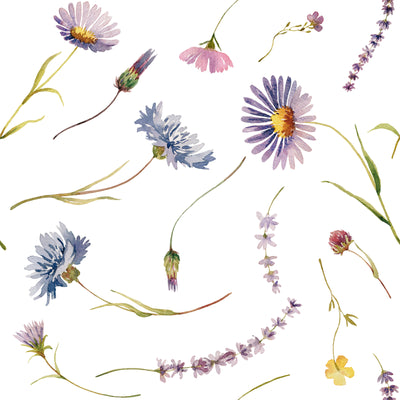 Meadow Hand Drawn Wallpaper