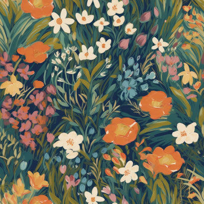 Painted Petals wallpaper