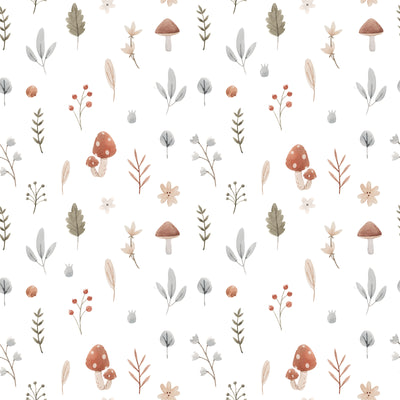 Cute Hand Drawn Mushroom Wallpaper