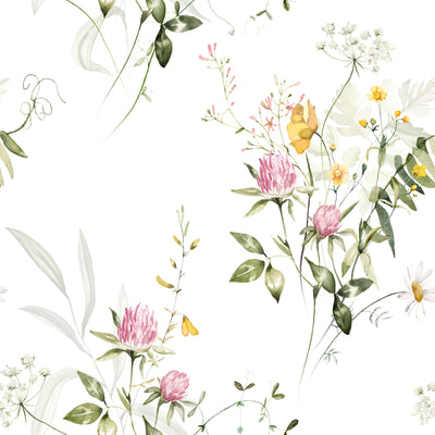 Botanical Seamless Floral Wallpaper