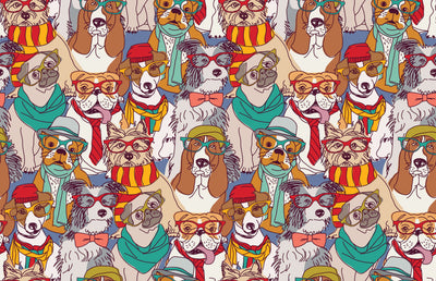 Cartoon Animal Fashion Wallpaper