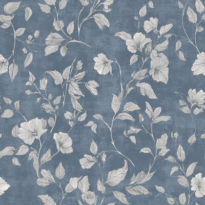 Leave Flower Botanical Seamless Pattern Wallpaper