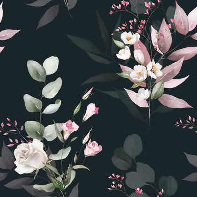 Dark Botanical Seamless Wallpaper