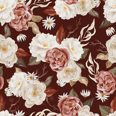 Nocturnal Flowers Patterns Wallpaper
