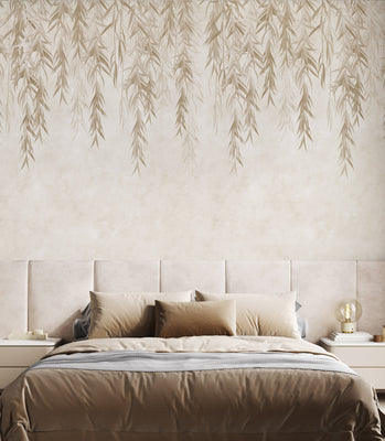 Hanging Tropical leaves Wallpaper