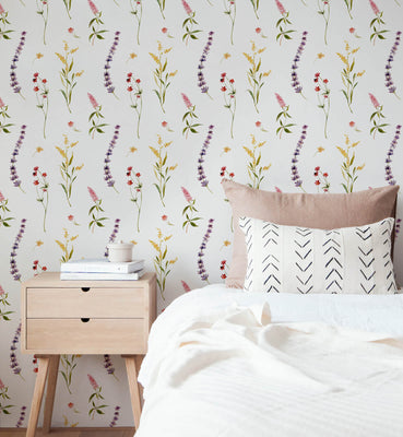 Watercolor Wild Botanical Wallpaper