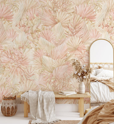 Watercolour Dried Leave Botanical Wallpaper