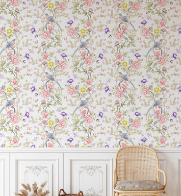 Chinoiserie Surface Elegant Wallpaper