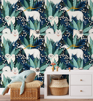 Kids Dog style Wallpaper