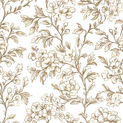Textile Seamless Floral Pattern Wallpaper