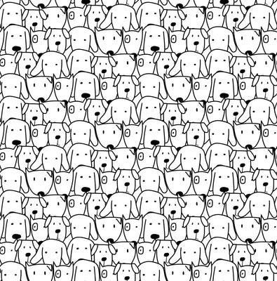 Doodle Art Dog Wallpaper