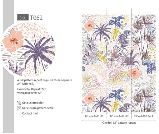 Sweet Sketch Palm - Walltrendz