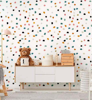 Retro Pattern Nursery Wallpaper