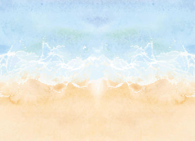 Watercolor Beach Wallpaper