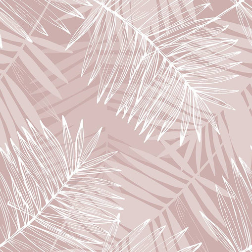 Abstract Blush Leaves - Walltrendz